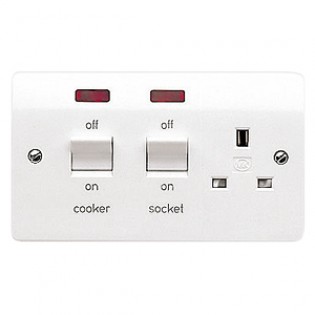 Cooker switch & socket